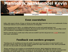 Tablet Screenshot of naaktmodelkevin.nl